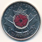 Canada, 25 cents, 2004