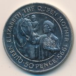 Saint Helena, 50 pence, 1995