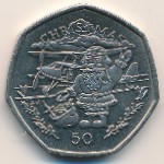Gibraltar, 50 pence, 1996