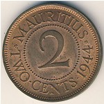 Маврикий, 2 цента (1943–1947 г.)