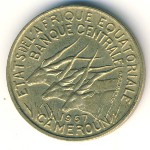 Экваториальные Африканские Штаты, 10 франков (1965–1973 г.)