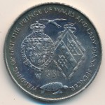 Остров Вознесения, 25 пенсов (1981 г.)