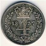 Great Britain, 4 pence, 1831–1837