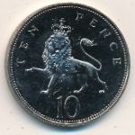 Великобритания, 10 пенсов (1985–1992 г.)