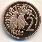 New Zealand, 2 cents, 1986–1988