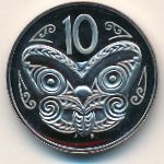 New Zealand, 10 cents, 1986–1998