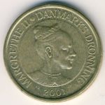 Denmark, 20 kroner, 2001