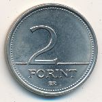 Hungary, 2 forint, 1992–2008