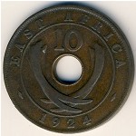 East Africa, 10 cents, 1921–1936