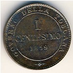 Тоскана, 1 чентезимо (1859 г.)