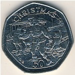 Isle of Man, 50 pence, 1995