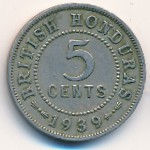 Британский Гондурас, 5 центов (1939 г.)