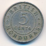 Британский Гондурас, 5 центов (1911–1936 г.)