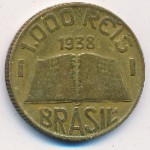 Brazil, 1000 reis, 1936–1938