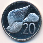 Острова Кука, 20 центов (1978 г.)