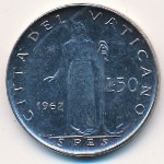 Vatican City, 50 lire, 1960–1962