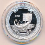 Виргинские острова, 20 долларов (2000 г.)