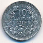 Chile, 10 centavos, 1920–1941