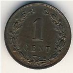Netherlands, 1 cent, 1877–1900