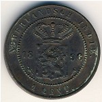 Нидерландская Индия, 1 цент (1856–1912 г.)