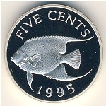 Бермудские острова, 5 центов (1995 г.)