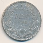 Chile, 1 peso, 1902–1905