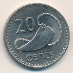 Fiji, 20 cents, 1986–1987