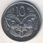 New Zealand, 10 cents, 1970–1985
