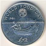 Malta, 2 pounds, 1981