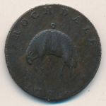, 1/2 penny, 1791–1792