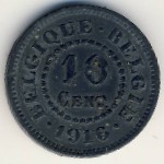 Belgium, 10 centimes, 1915–1917