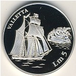Malta, 5 liri, 1994