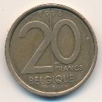 Belgium, 20 francs, 1994–2001