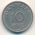 Denmark, 10 ore, 1948–1955