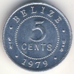 Белиз, 5 центов (1976–2018 г.)