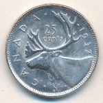 Canada, 25 cents, 1937–1947