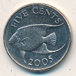 Бермудские острова, 5 центов (1999–2019 г.)