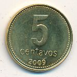 Argentina, 5 centavos, 2006–2011