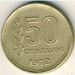 Argentina, 50 centavos, 1970–1976