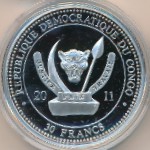 Конго, Демократическая республика, 30 франков (2011 г.)