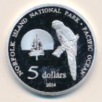 Остров Норфолк, 5 долларов (2014 г.)