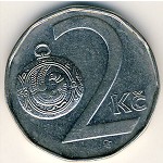 Чехия, 2 кроны (1993–2020 г.)