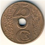 Spain, 25 centimos, 1938