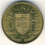 Реюньон, 10 франков (1955–1964 г.)