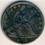 США, 1/2 доллара (1875–1891 г.)