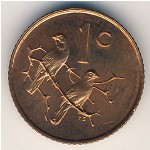 ЮАР, 1 цент (1965–1969 г.)