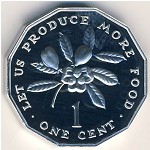 Ямайка, 1 цент (1975–2002 г.)