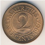 Маврикий, 2 цента (1953–1978 г.)