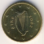 Ireland, 10 euro cent, 2002–2006