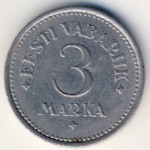 Estonia, 3 marka, 1922